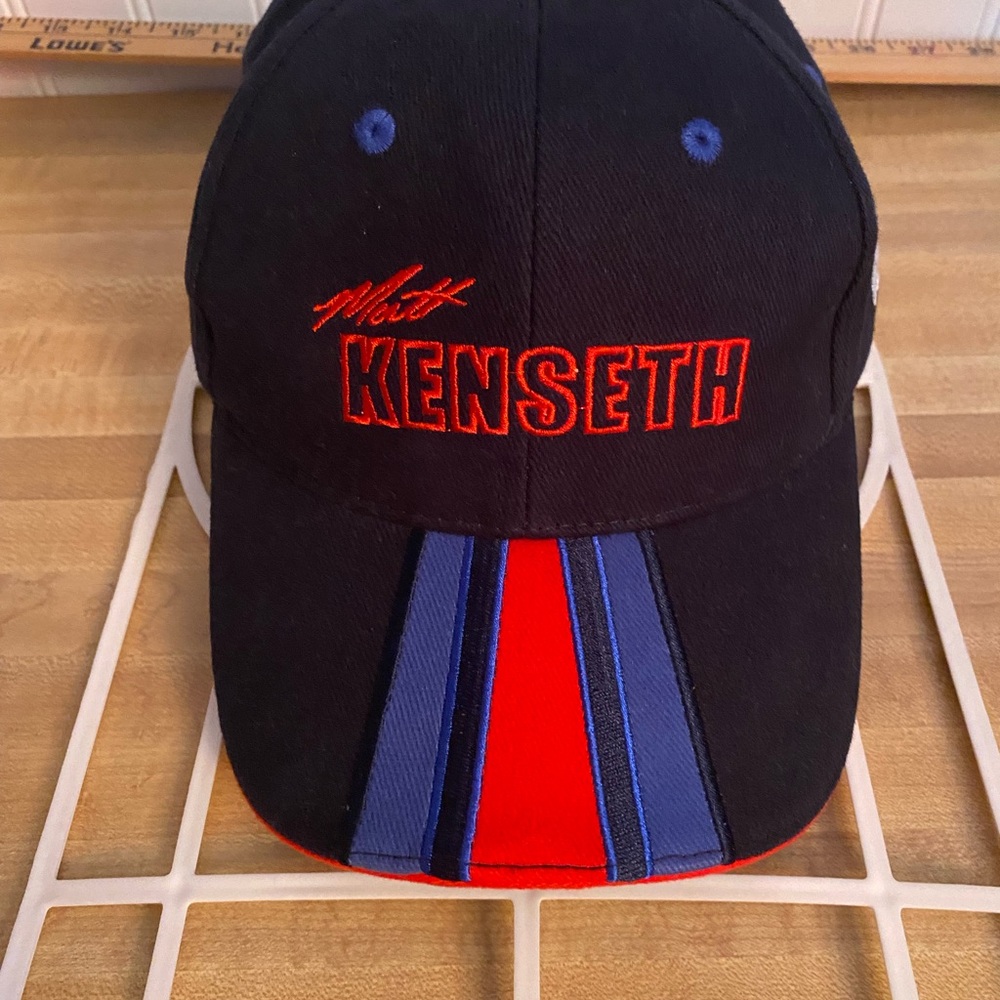Preowned Men’s “Matt Kenseth” Rough Racing. Hat/Cap. Adjustable Black/Blue/Red